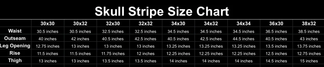 Skull Stripe Denim (Dark Wash) - Image 9